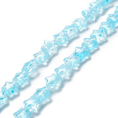 Transparent Glass Beads Strand GLAA-F112-02F-1