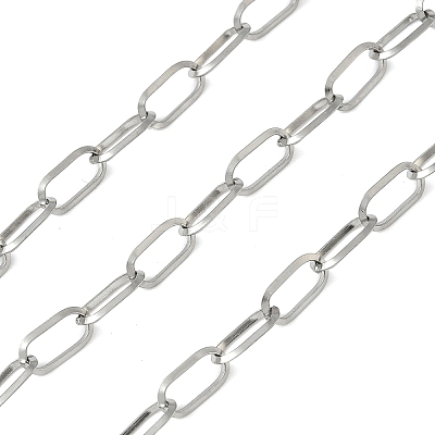304 Stainless Steel Paperclip Chains CHS-P024-03P-1