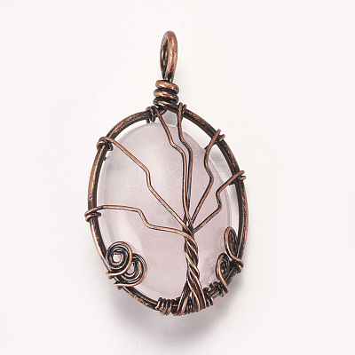 Natural & Synthetic Mixed Stone Pendants G-I205-A-R-1