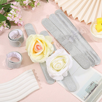 Aluminium & Plastic & Imitation Leather Glitter Powder Cord Bracelets for Bridesmaid BJEW-WH0022-75-1