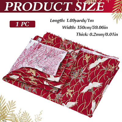 Japanese Style Cotton Fabric DIY-WH0589-004A-01-1
