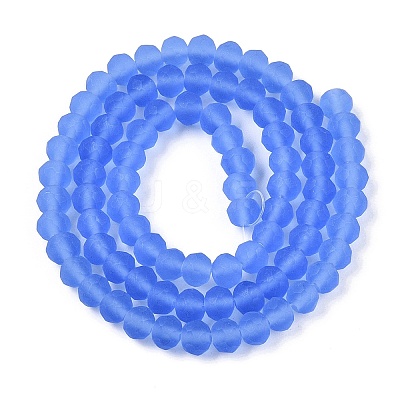 Transparent Glass Beads Strands EGLA-A044-T6mm-MD14-1