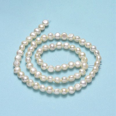 Natural Cultured Freshwater Pearl Beads Strands PEAR-A005-07A-01-1