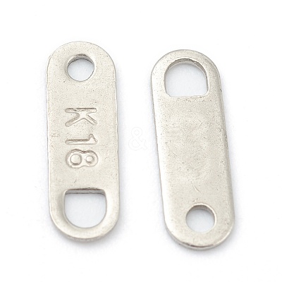 Tarnish Resistant 201 Stainless Steel Chain Tabs STAS-G245-10-1