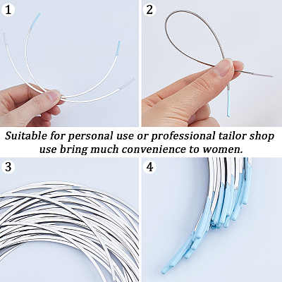 201 Stainless Steel Bra Underwire FIND-WH0421-34A-1