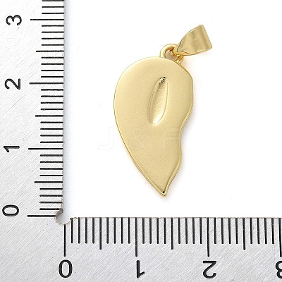 Brass Micro Pave Cubic Zirconia Pendants KK-M319-25G-02-1