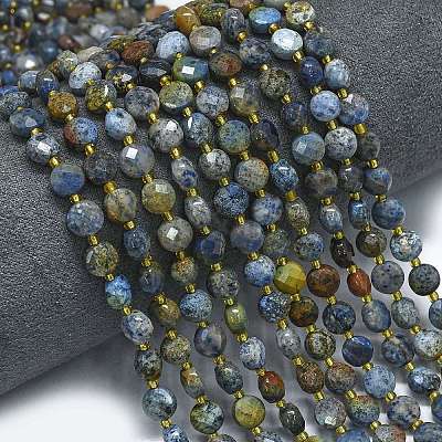 Natural Dumortierite Beads Strands G-K389-B50-01-1