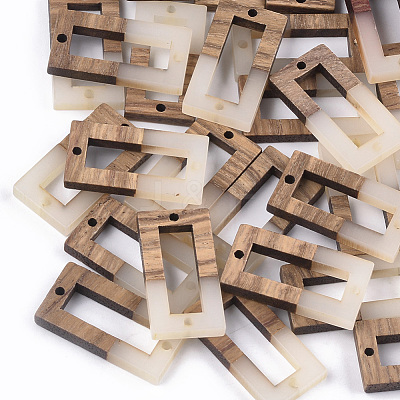 Resin & Walnut Wood Links connectors RESI-S367-09C-1