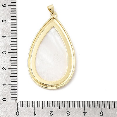 Natural Shell Pendants KK-H529-60B-G-1