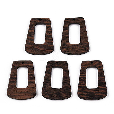 Natural Wenge Wood Pendants WOOD-T023-69A-01-1