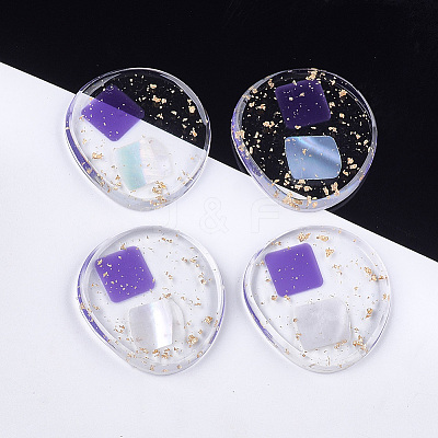 Transparent Resin Cabochons CRES-S362-013A-02-1