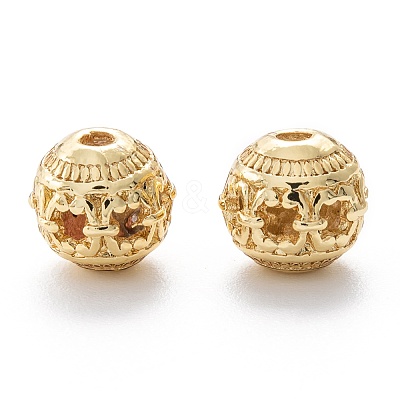 Alloy Hollow Beads X1-PALLOY-P238-03G-RS-1