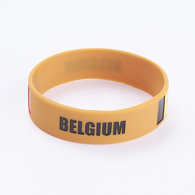 Silicone Wristbands Bracelets BJEW-K168-01B-1