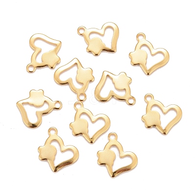 201 Stainless Steel Charms STAS-K217-65G-1