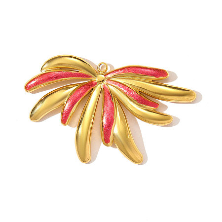 304 Stainless Steel Enamel Pendants STAS-OY003-07G-1