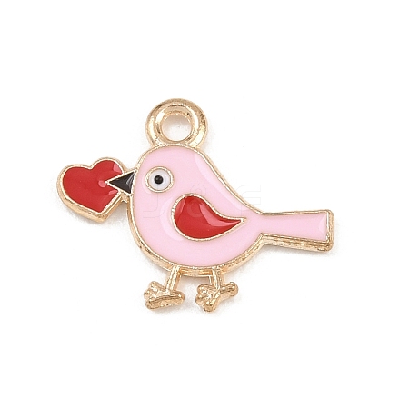 Valentine's Day Alloy Enamel Pendants ENAM-I084-01KCG-07-1
