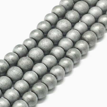 Non-magnetic Synthetic Hematite Beads Strands X-G-K015-6mm-02F-1