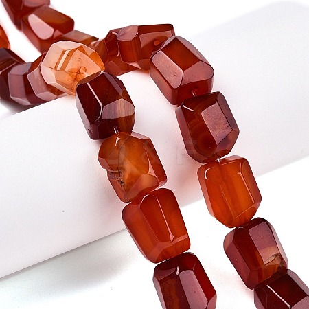 Natural Red Agate Beads Strands G-N342-148A-1