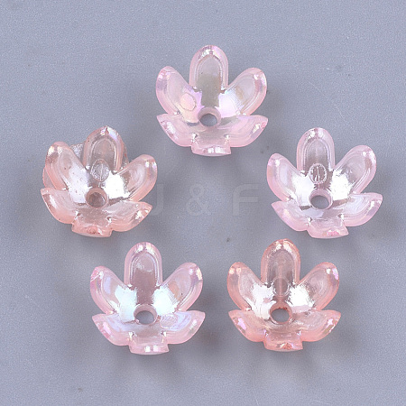 Transparent Acrylic Bead Caps TACR-T007-07B-1