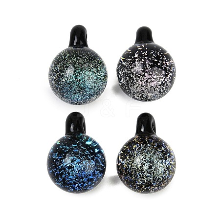 Handmade Lampwork Pendants LAMP-Q005-05C-1