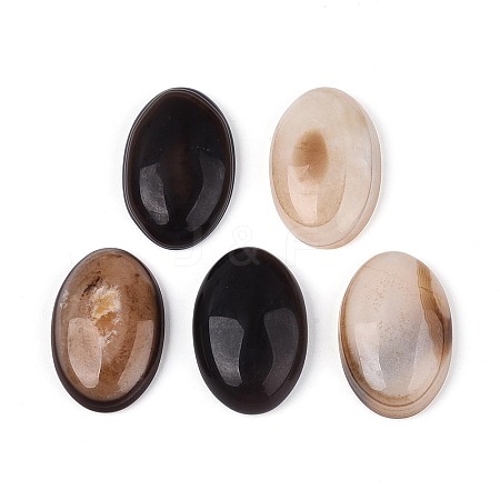 Natural Grey Agate(Dyed & Heated) Cabochons G-N361-05B-02-1