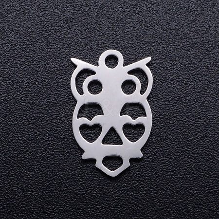 Tarnish Resistant 201 Stainless Steel Hollow Charms STAS-Q201-JN275-1-1