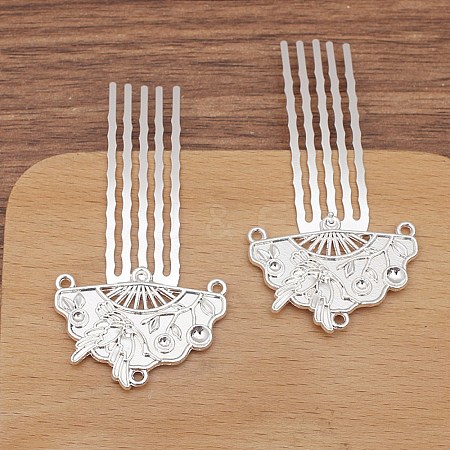 Alloy Hair Comb Finding PW-WG7CF42-01-1