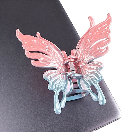 Butterfly Plastic Claw Hair Clips PW-WG8F52A-04-1