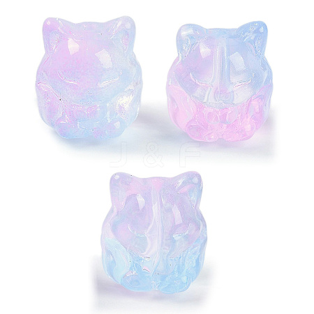 Transparent Spray Paint Glass Beads LS-X1-GLAA-H035-01K-1