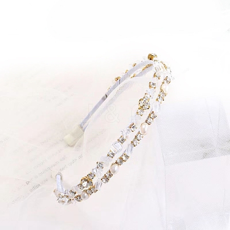 Shiny Elegant Glass Hair Bands PW-WG75179-03-1