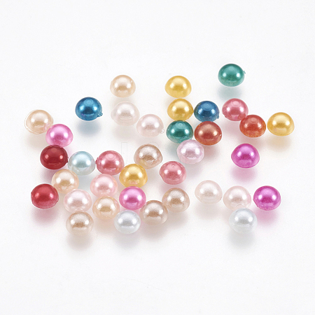 10000pcs ABS Plastic Imitation Pearl Cabochons SACR-S738-4mm-M-1