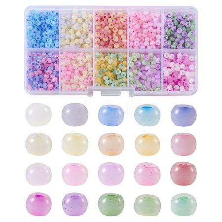 1500Pcs 20 Colors Handmade Lampwork Beads LAMP-TA0001-14-1