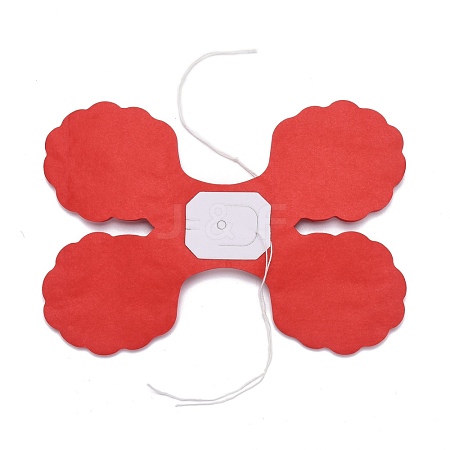 3m Clover Paper Pull Flowers AJEW-WH0022-11B-1