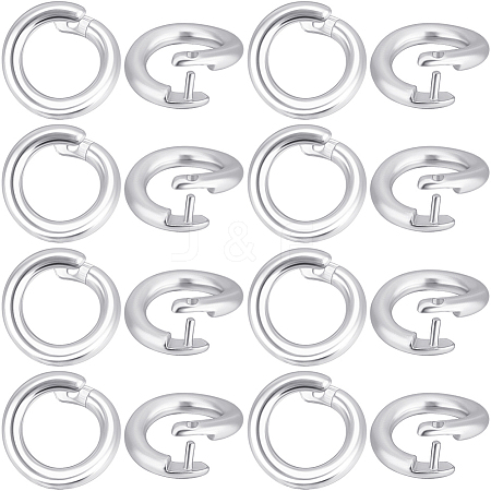 Brass Twister Clasps KK-BBC0023-90P-1