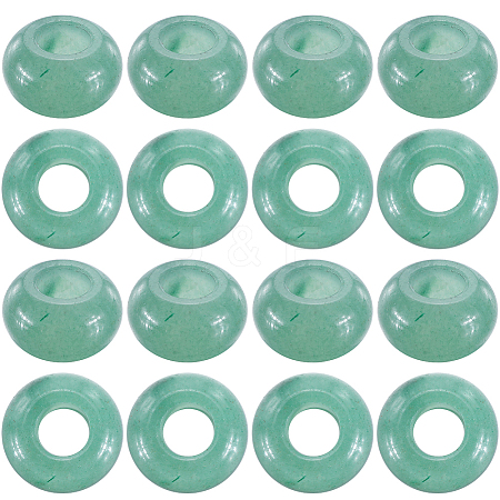 16Pcs Natural Green Aventurine European Beads G-SC0003-03B-1