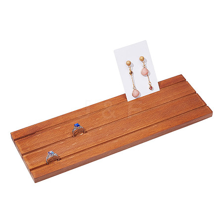 Wood Earring Display Card Holders ODIS-WH0070-09B-1