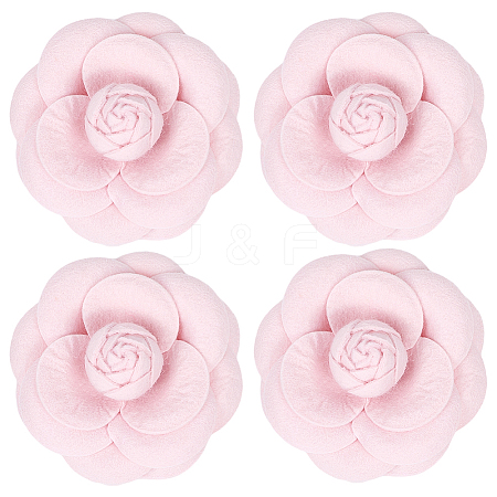 4Pcs Cloth Art Camelia Brooch Pins JEWB-CN0001-03E-1