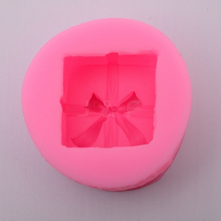 3D Gift Box Shape Food Grade Candle Molds DIY-WH0176-58-1