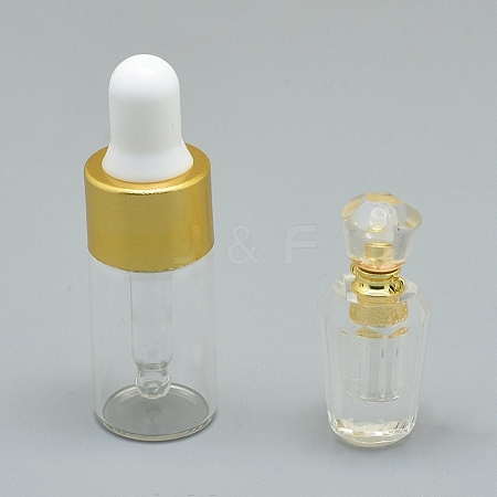 Natural Quartz Crystal Openable Perfume Bottle Pendants G-E556-02A-1