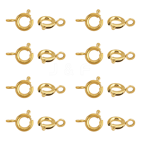 Unicraftale Vacuum Plating 304 Stainless Steel Spring Ring Clasps STAS-UN0006-31G-1