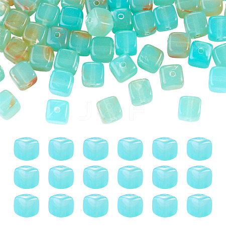 60Pcs Transparent Acrylic Beads OACR-TA0004-88F-1