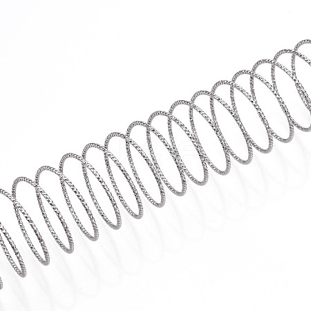 Textured Round Brass Jewelry Wires KK-N258-03P-1