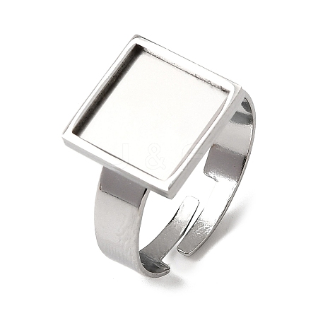 304 Stainless Steel Adjustable Ring Settings STAS-D374-02P-01-1