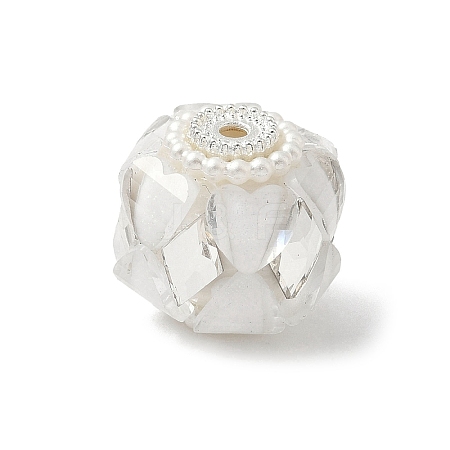 Transparent Acrylic Beads CLAY-NH0003-04S-01-1