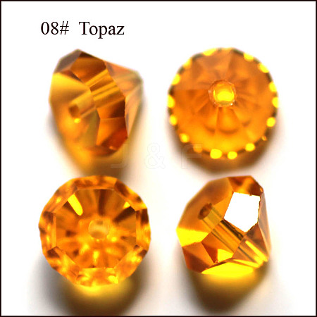 Imitation Austrian Crystal Beads SWAR-F075-8mm-08-1