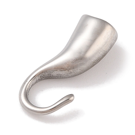 Non-Tarnish 304 Stainless Steel Hook Clasps STAS-C109-23P-02-1