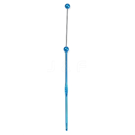 DIY Alloy Beadable Crochet Hooks LS-AJEW-A064-02E-1