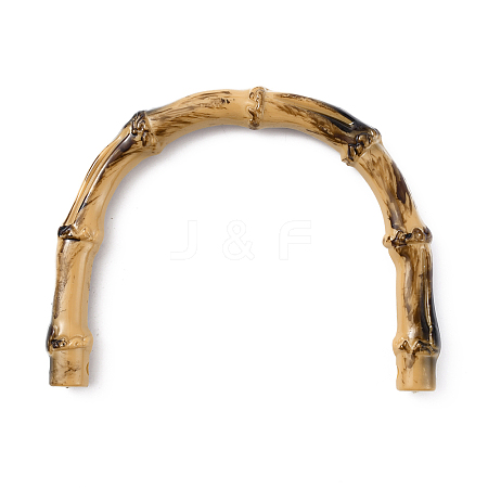 Plastic Imitation Bamboo U-Shaped Bag Handles LS-FIND-WH0010-28B-1