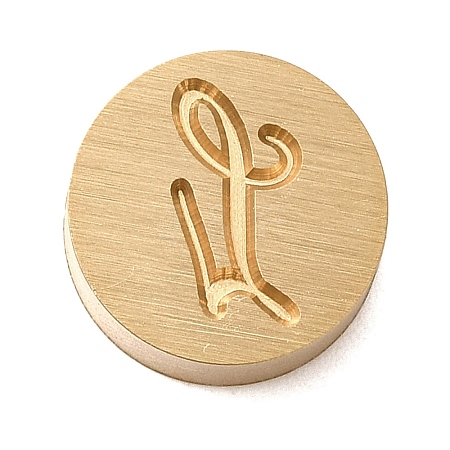 Golden Tone Brass Letter Stamps LS-KK-R005-01L-1