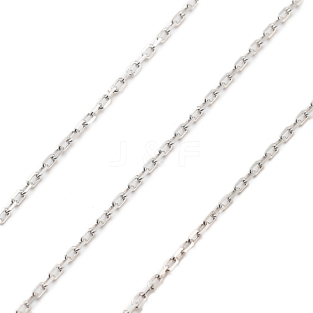 925 Sterling Silver Paperclip Chains STER-P064-04S-1